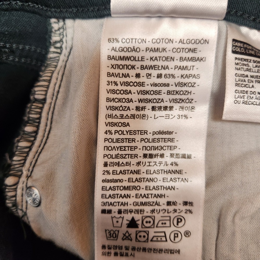 Levis 505 Regular Fit Straight Leg Jeans Men`s W31 L32 Green Denim 15505-0180 - Picture 10 of 11